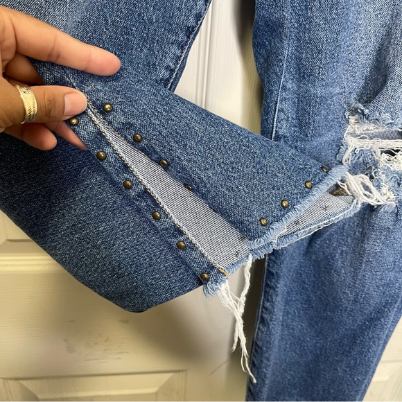 Torrid Straight Classic Denim High-Rise Studded Jean - Picture 10 of 12